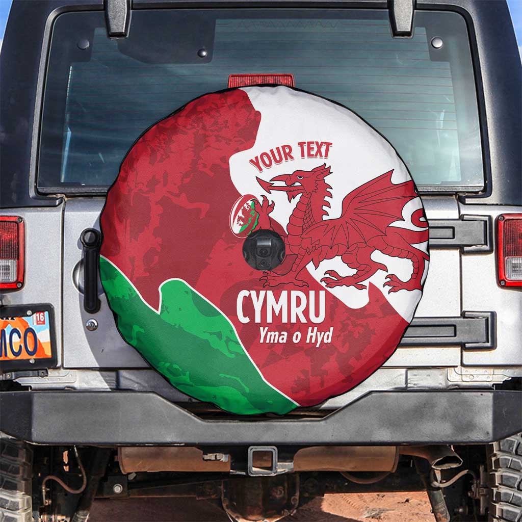 Wales Rugby Custom Spare Tire Cover Go Cymru Yma O Hyd - Wonder Print Shop