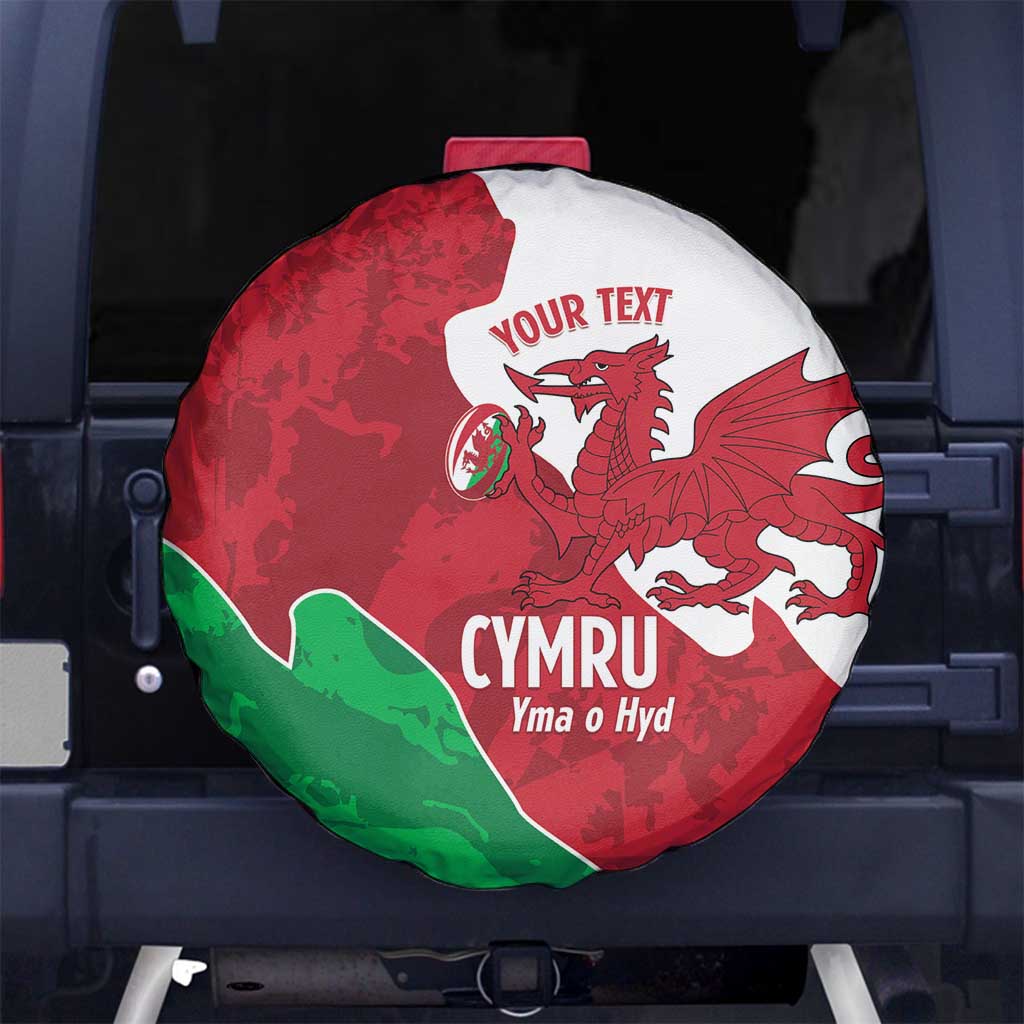 Wales Rugby Custom Spare Tire Cover Go Cymru Yma O Hyd - Wonder Print Shop