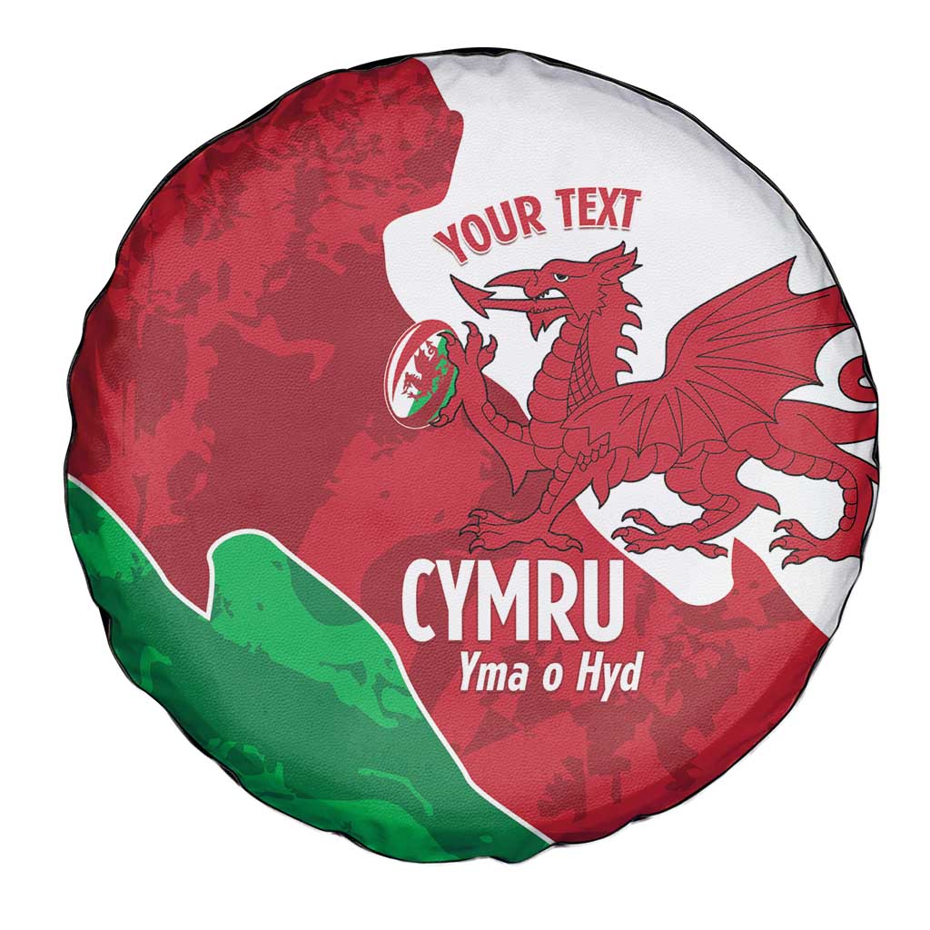 Wales Rugby Custom Spare Tire Cover Go Cymru Yma O Hyd - Wonder Print Shop
