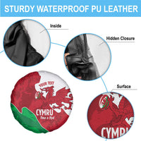 Wales Rugby Custom Spare Tire Cover Go Cymru Yma O Hyd - Wonder Print Shop
