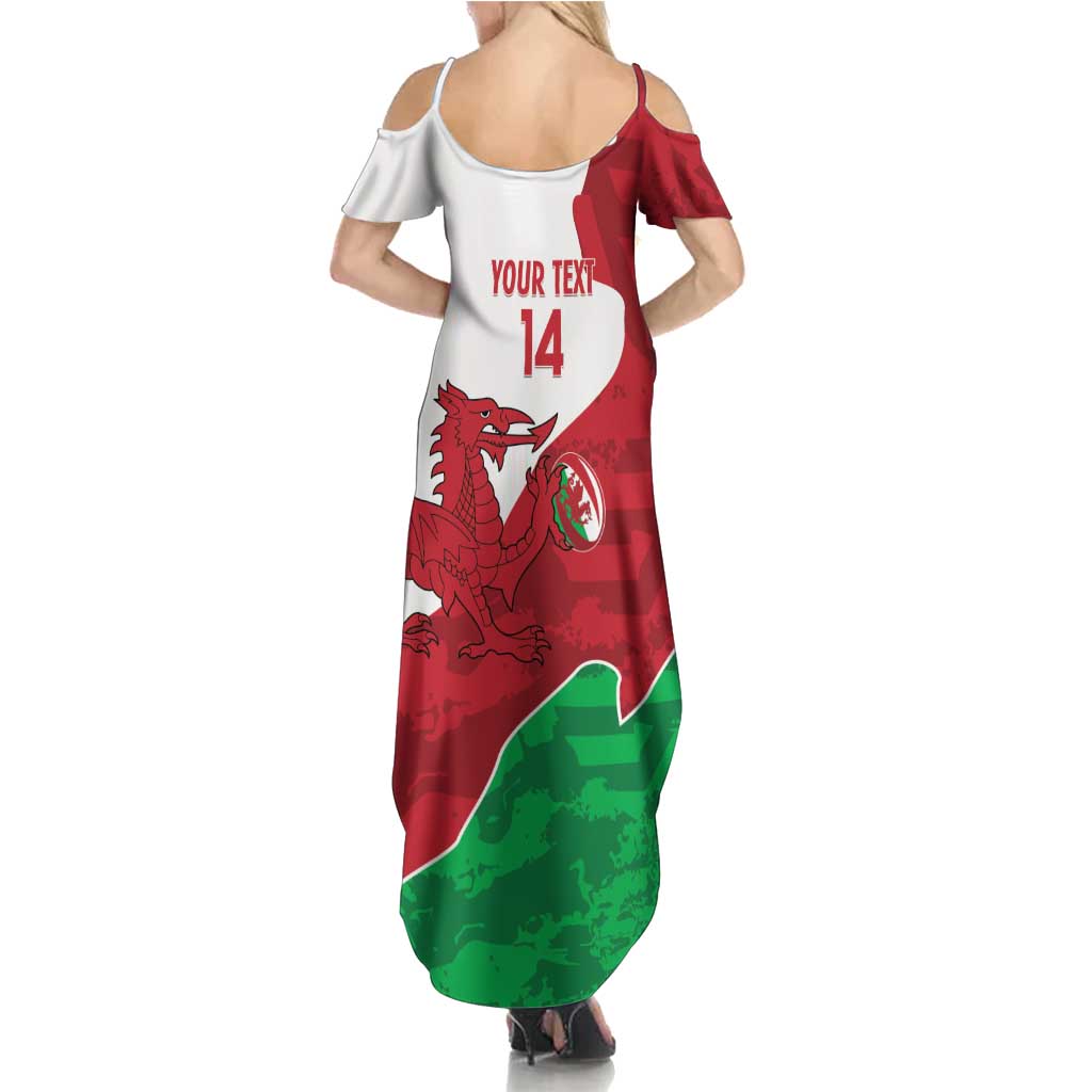 Wales Rugby Custom Summer Maxi Dress Go Cymru Yma O Hyd - Wonder Print Shop