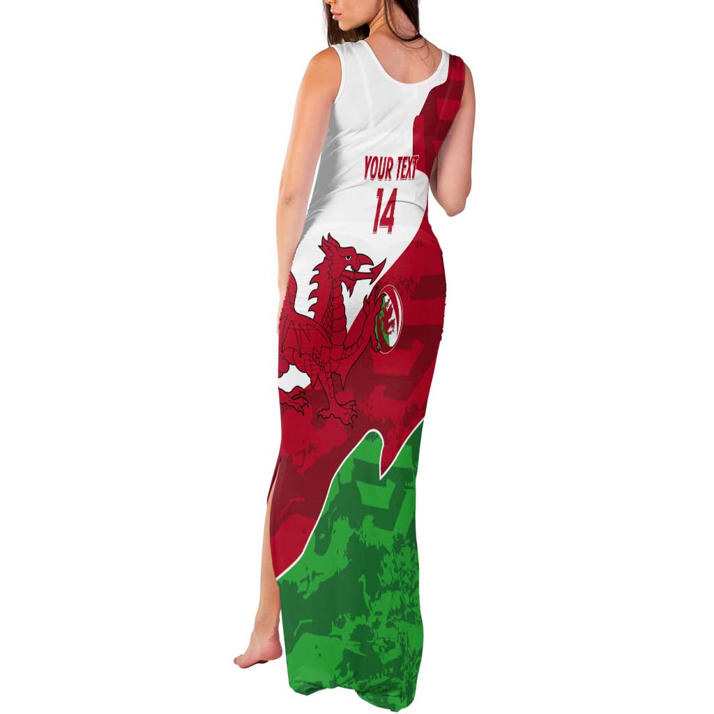 Wales Rugby Custom Tank Maxi Dress Go Cymru Yma O Hyd - Wonder Print Shop