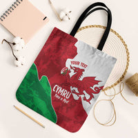Wales Rugby Custom Tote Bag Go Cymru Yma O Hyd - Wonder Print Shop