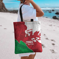 Wales Rugby Custom Tote Bag Go Cymru Yma O Hyd - Wonder Print Shop