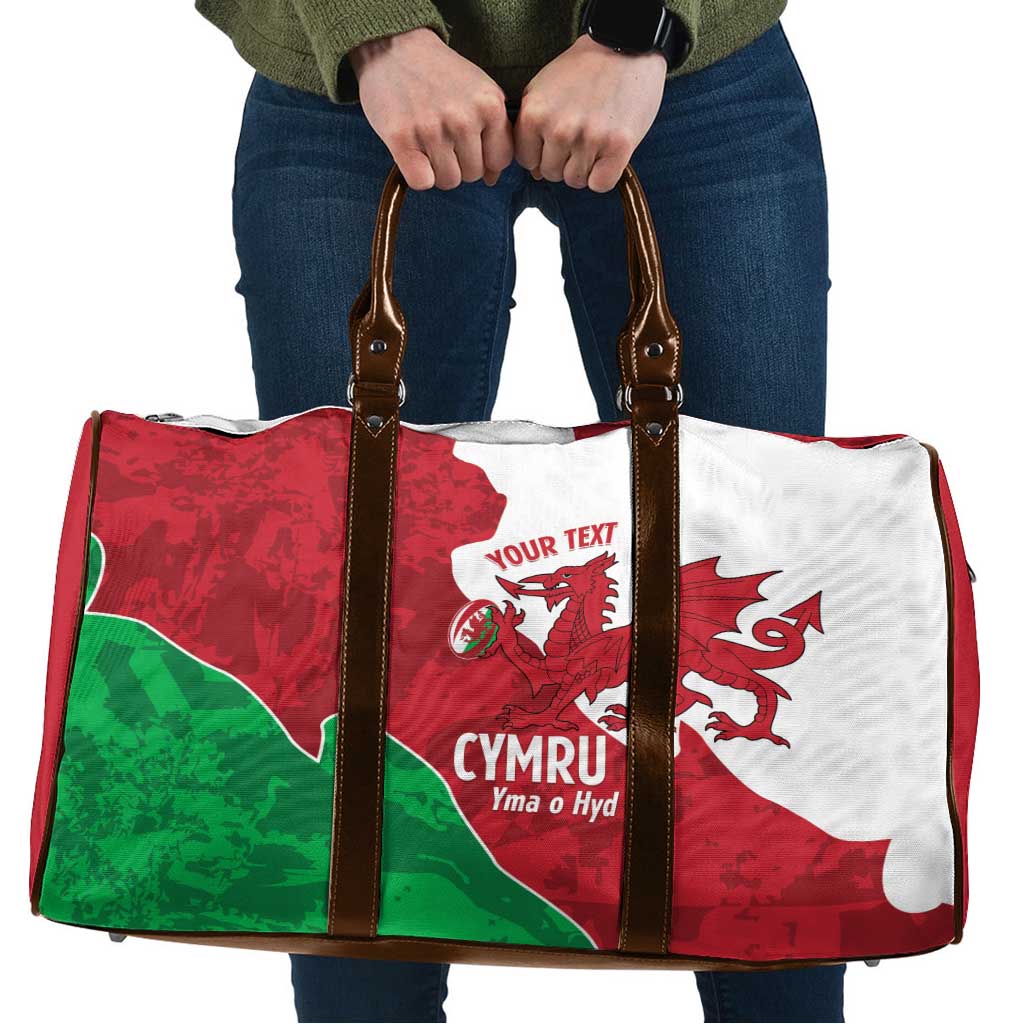 Wales Rugby Custom Travel Bag Go Cymru Yma O Hyd - Wonder Print Shop