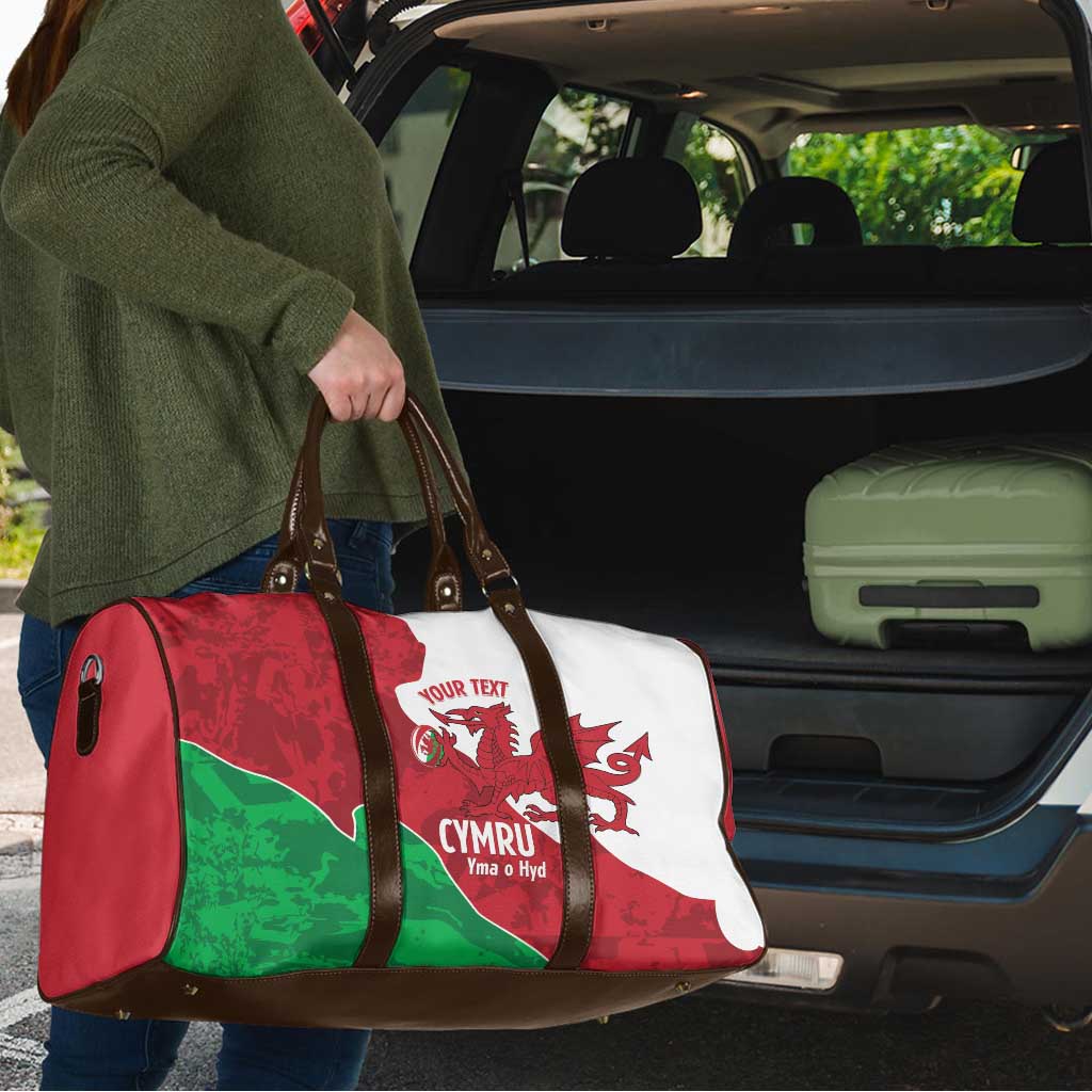 Wales Rugby Custom Travel Bag Go Cymru Yma O Hyd - Wonder Print Shop
