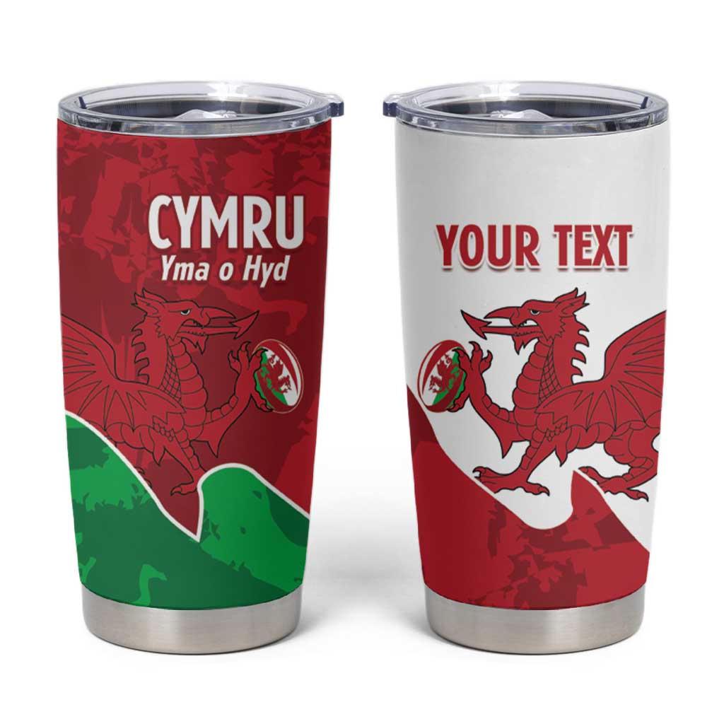 Wales Rugby Custom Tumbler Cup Go Cymru Yma O Hyd - Wonder Print Shop