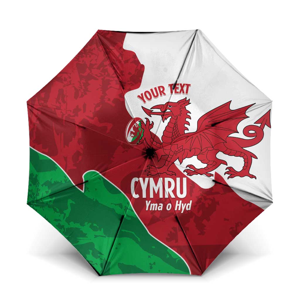 Wales Rugby Custom Umbrella Go Cymru Yma O Hyd - Wonder Print Shop