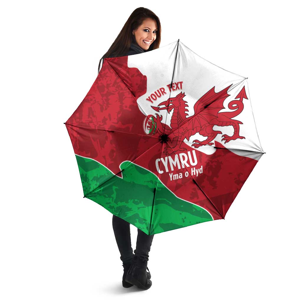 Wales Rugby Custom Umbrella Go Cymru Yma O Hyd - Wonder Print Shop