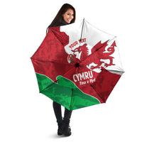 Wales Rugby Custom Umbrella Go Cymru Yma O Hyd - Wonder Print Shop