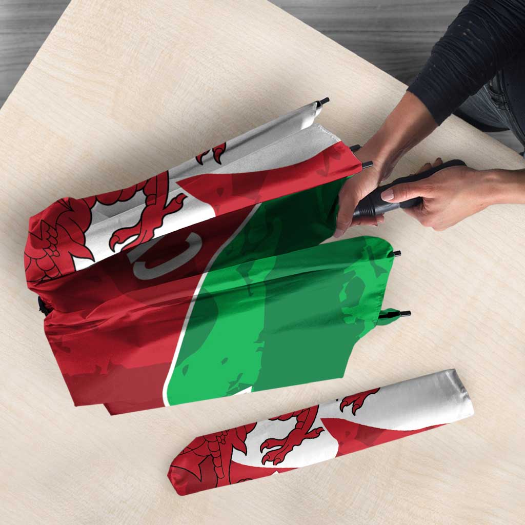 Wales Rugby Custom Umbrella Go Cymru Yma O Hyd - Wonder Print Shop