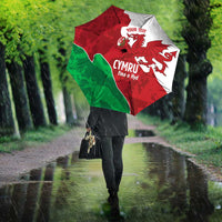 Wales Rugby Custom Umbrella Go Cymru Yma O Hyd - Wonder Print Shop