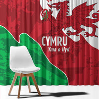Wales Rugby Custom Window Curtain Go Cymru Yma O Hyd - Wonder Print Shop