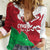 Wales Rugby Custom Women Casual Shirt Go Cymru Yma O Hyd - Wonder Print Shop