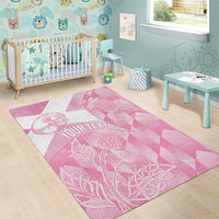 Scotland Rugby Custom Area Rug Go Scottish Thistle Pink Version - Wonder Print Shop