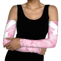 Scotland Rugby Custom Arm Sleeves Go Scottish Thistle Pink Version - Wonder Print Shop