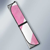 Scotland Rugby Custom Auto Sun Shade Go Scottish Thistle Pink Version - Wonder Print Shop