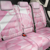 Scotland Rugby Custom Back Car Seat Cover Go Scottish Thistle Pink Version - Wonder Print Shop