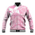 Scotland Rugby Custom Baseball Jacket Go Scottish Thistle Pink Version - Wonder Print Shop
