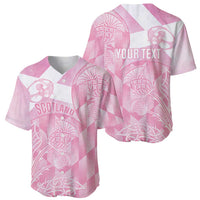 Scotland Rugby Custom Baseball Jersey Go Scottish Thistle Pink Version - Wonder Print Shop