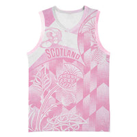 Scotland Rugby Custom Basketball Jersey Go Scottish Thistle Pink Version - Wonder Print Shop