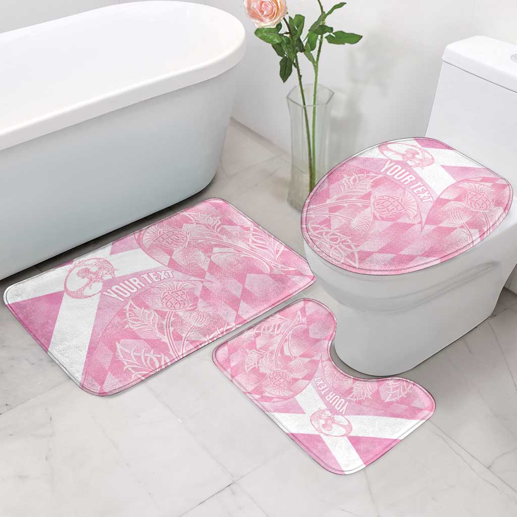 Scotland Rugby Custom Bathroom Set Go Scottish Thistle Pink Version - Wonder Print Shop