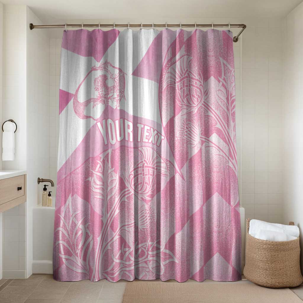 Scotland Rugby Custom Bathroom Set Go Scottish Thistle Pink Version - Wonder Print Shop