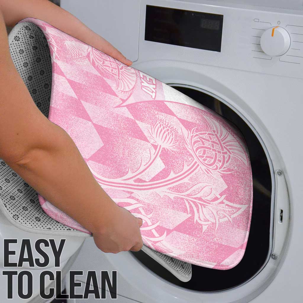 Scotland Rugby Custom Bathroom Set Go Scottish Thistle Pink Version - Wonder Print Shop