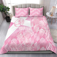 Scotland Rugby Custom Bedding Set Go Scottish Thistle Pink Version - Wonder Print Shop