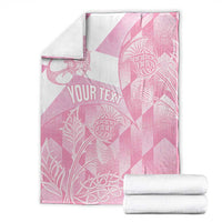 Scotland Rugby Custom Blanket Go Scottish Thistle Pink Version - Wonder Print Shop