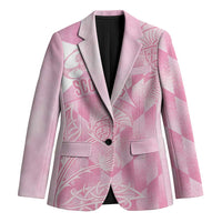 Scotland Rugby Custom Blazer Go Scottish Thistle Pink Version - Wonder Print Shop
