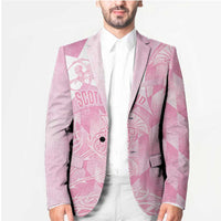 Scotland Rugby Custom Blazer Go Scottish Thistle Pink Version - Wonder Print Shop
