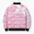 Scotland Rugby Custom Bomber Puffer Jacket Go Scottish Thistle Pink Version - Wonder Print Shop