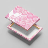 Scotland Rugby Custom Canvas Wall Art Go Scottish Thistle Pink Version - Wonder Print Shop