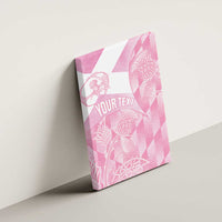 Scotland Rugby Custom Canvas Wall Art Go Scottish Thistle Pink Version - Wonder Print Shop