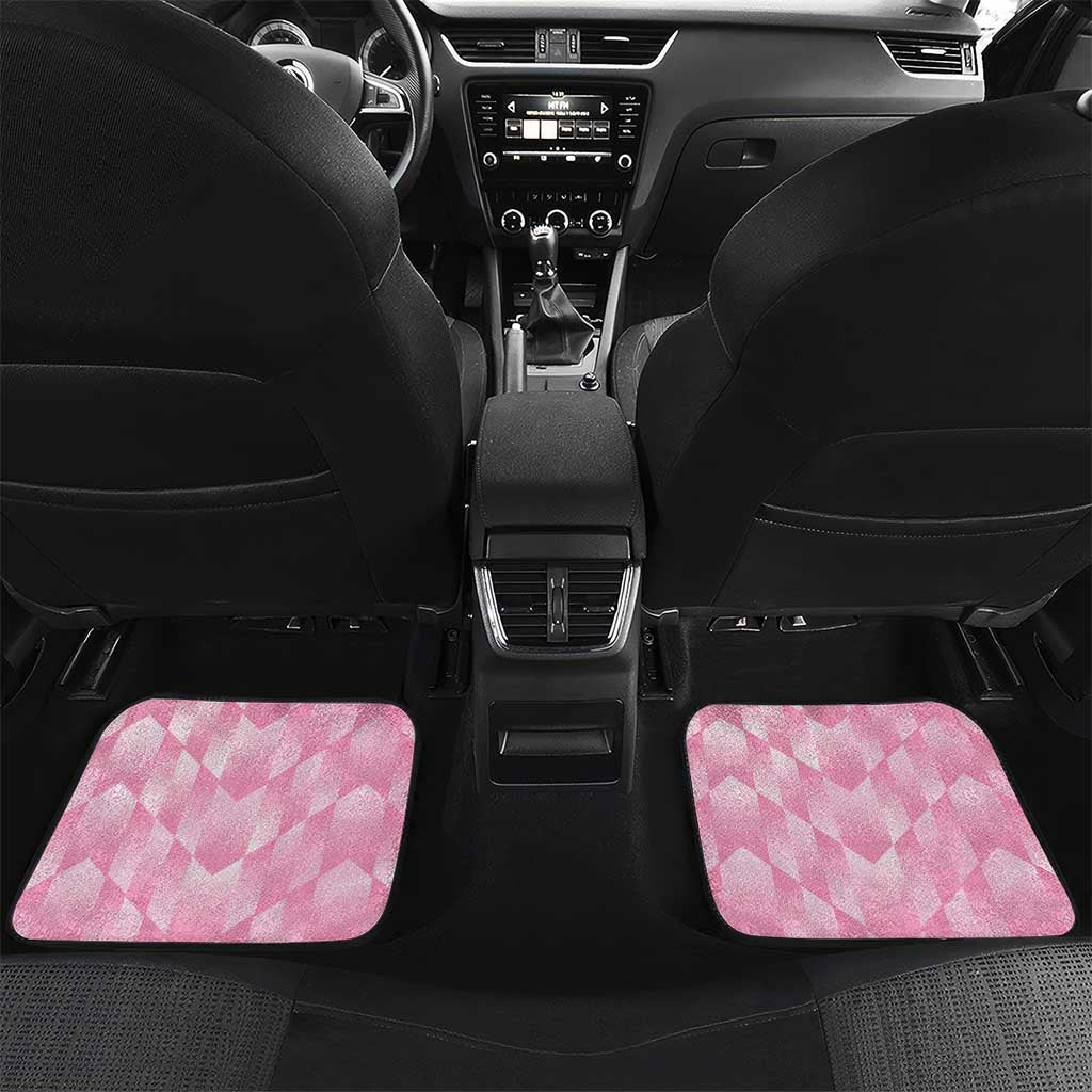 Scotland Rugby Custom Car Mats Go Scottish Thistle Pink Version - Wonder Print Shop