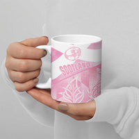 Scotland Rugby Custom Ceramic Mug Go Scottish Thistle Pink Version - Wonder Print Shop