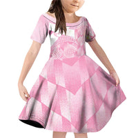 Scotland Rugby Custom Family Matching Off Shoulder Short Dress and Hawaiian Shirt Go Scottish Thistle Pink Version - Wonder Print Shop