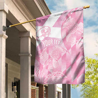 Scotland Rugby Custom Garden Flag Go Scottish Thistle Pink Version - Wonder Print Shop