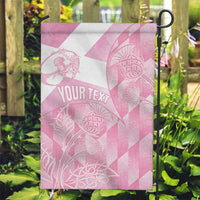 Scotland Rugby Custom Garden Flag Go Scottish Thistle Pink Version - Wonder Print Shop