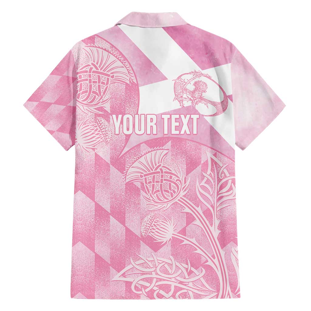 Scotland Rugby Custom Hawaiian Shirt Go Scottish Thistle Pink Version - Wonder Print Shop