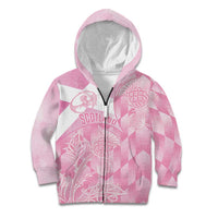 Scotland Rugby Custom Kid Hoodie Go Scottish Thistle Pink Version - Wonder Print Shop