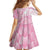 Scotland Rugby Custom Kid Short Sleeve Dress Go Scottish Thistle Pink Version - Wonder Print Shop