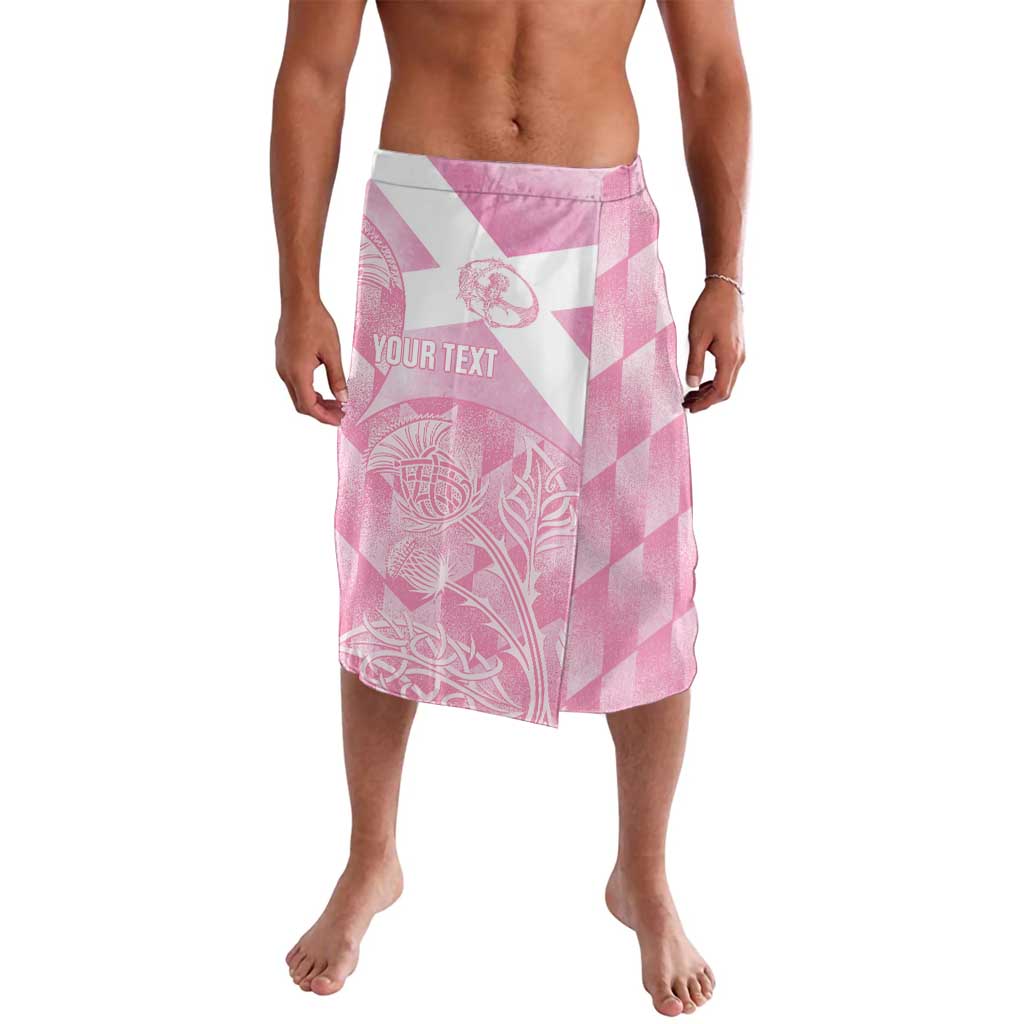 Scotland Rugby Custom Lavalava Go Scottish Thistle Pink Version - Wonder Print Shop