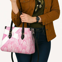 Scotland Rugby Custom Leather Bag Go Scottish Thistle Pink Version - Wonder Print Shop