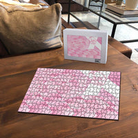 Scotland Rugby Custom Puzzle Go Scottish Thistle Pink Version LT14