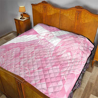 Scotland Rugby Custom Quilt Go Scottish Thistle Pink Version - Wonder Print Shop