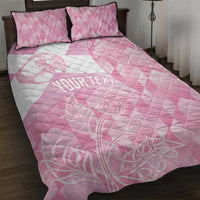 Scotland Rugby Custom Quilt Bed Set Go Scottish Thistle Pink Version - Wonder Print Shop
