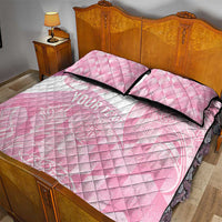 Scotland Rugby Custom Quilt Bed Set Go Scottish Thistle Pink Version - Wonder Print Shop