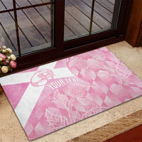 Scotland Rugby Custom Rubber Doormat Go Scottish Thistle Pink Version - Wonder Print Shop